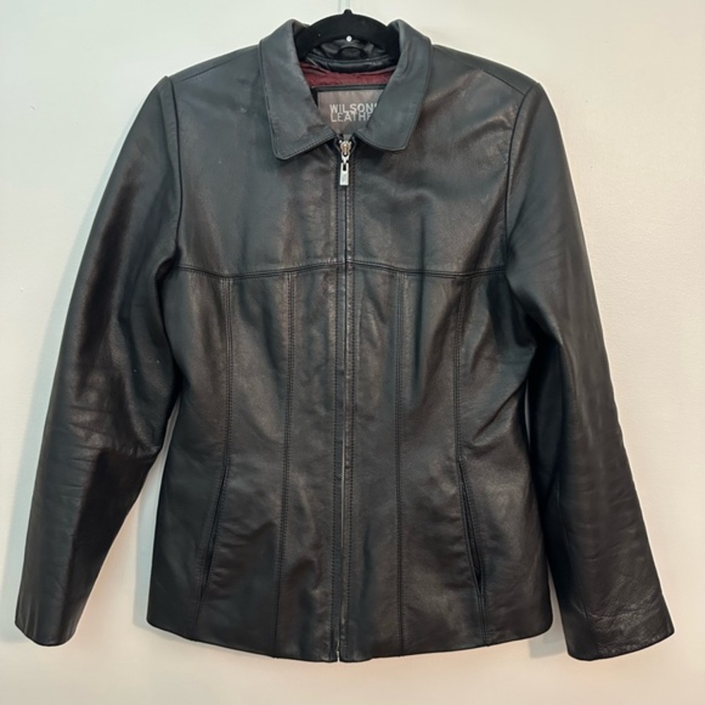 Wilson’s Leather Black Leather Jacket Small
